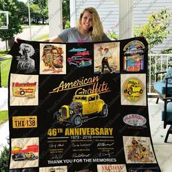 Mofi  American Graffiti Quilt Blanket For Fans Ver 1 and Home Decor
