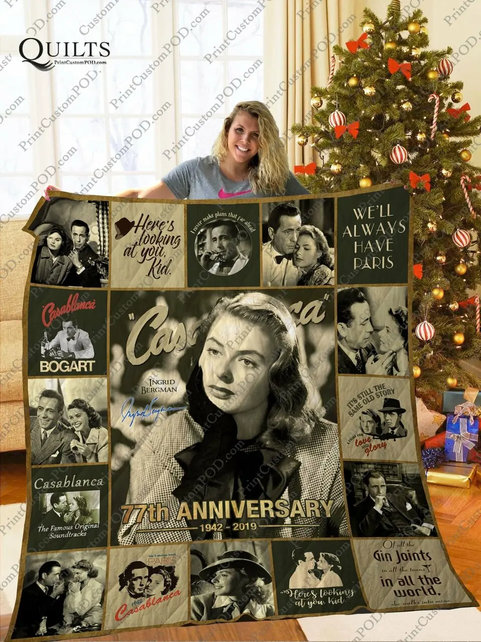 Mofi -Casablanca Quilt Blanket Ver 3 and Home Decor