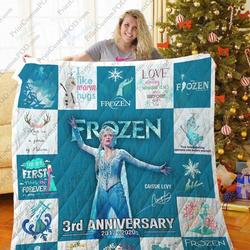 Mofi Frozen Quilt Blanket Ver 1 and Home Decor
