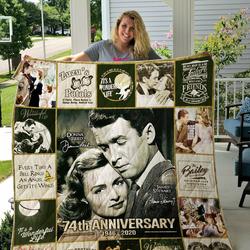 Mofi It S A Wonderful Life Quilt Blanket and Home Decor