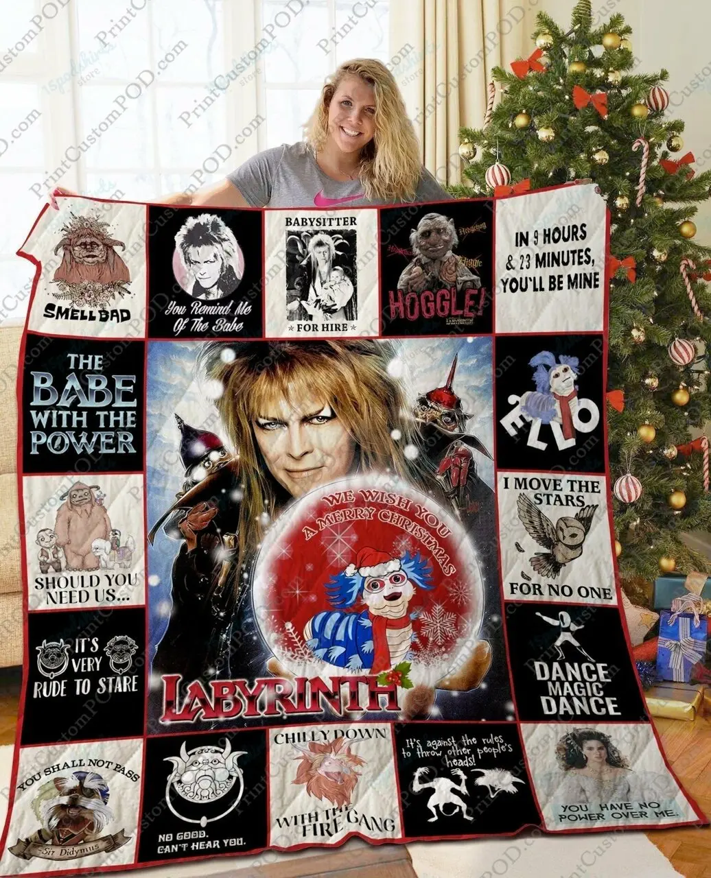 Mofi Labrinth Quilt Blanket and Home Decor