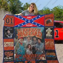 Mofi  The Dukes Of Hazzard 40Th Anniversary Quilt Blanket and Home Decor