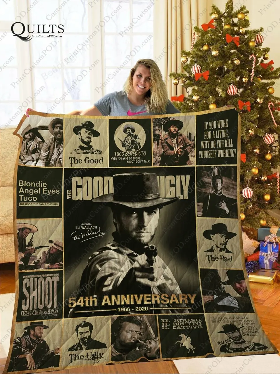 Mofi The Good, The Bad & The Ugly Quilt Blanket Ver 1 and Home Decor
