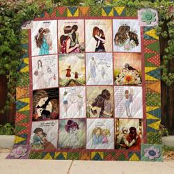 Mom And Daughter Blanket Kc1807 Quilt and Home Decor