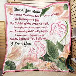 Mom I Really Love You Blanket KC1807 Quilt and Home Decor