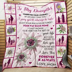 Mom To Daughter Forever Always Quilt Blanket Dhc04012069Td and Home Decor