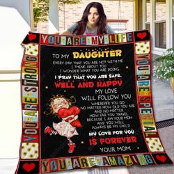Mom To Daughter I Think About You Quilt Blanket Dhc040120135Td and Home Decor