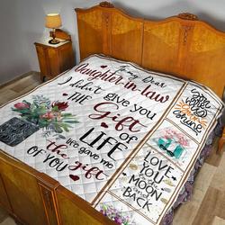 Mom To Daughter In Law Quilt Blanket Dhc02011010Dd and Home Decor