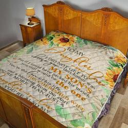 Mom To Daughter In Law Quilt Blanket Dhc02011127Dd and Home Decor