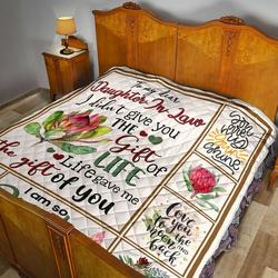 Mom To Daughter In Law Quilt Blanket Dhc02011220Dd and Home Decor