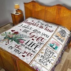 Mom To Daughter In Law Quilt Blanket Dhc02011280Dd and Home Decor