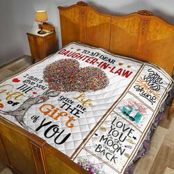 Mom To Daughter In Law Quilt Blanket Dhc02011617Dd and Home Decor