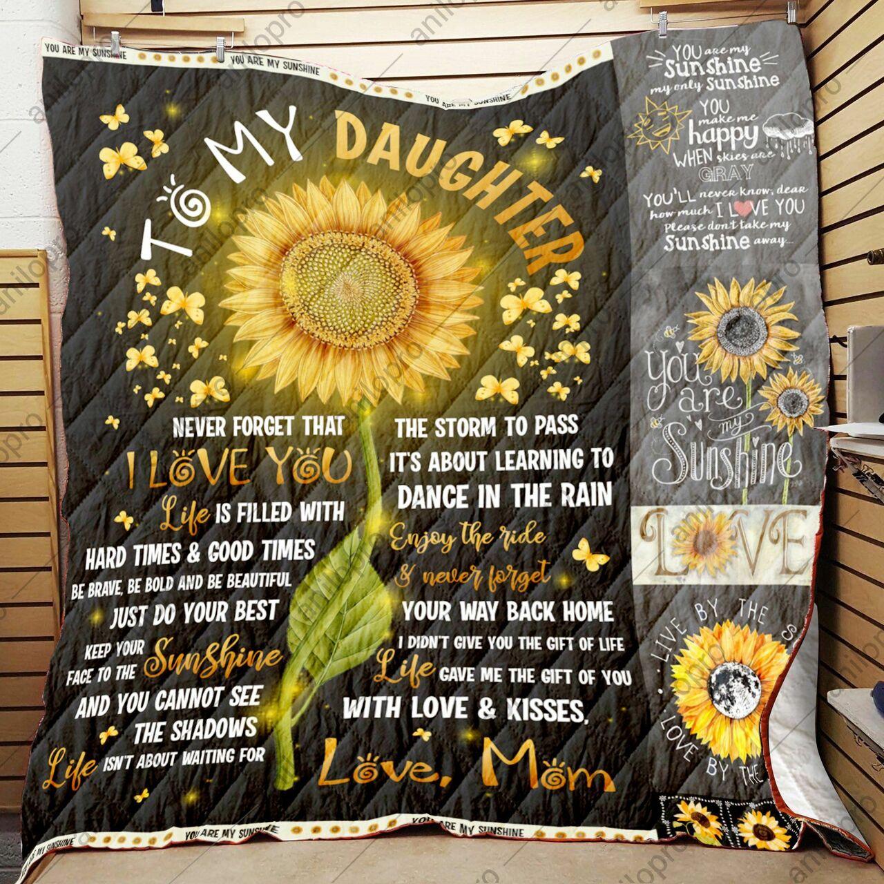 Mom To Daughter Keep Your Face To The Sunshine Quilt Blanket Dhc040120100Td and Home Decor