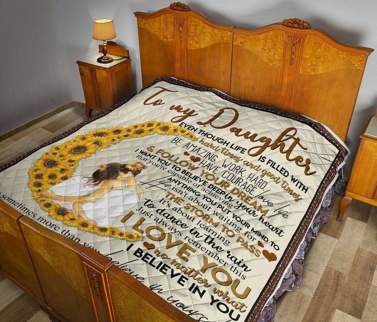 Mom To Daughter Quilt Blanket Dhc02011658Dd and Home Decor