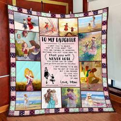 Mom - To My Daughter  Quilt  Pod000061 and Home Decor