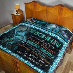 Mom To Son In Law Quilt Blanket Dhc02011449Dd and Home Decor