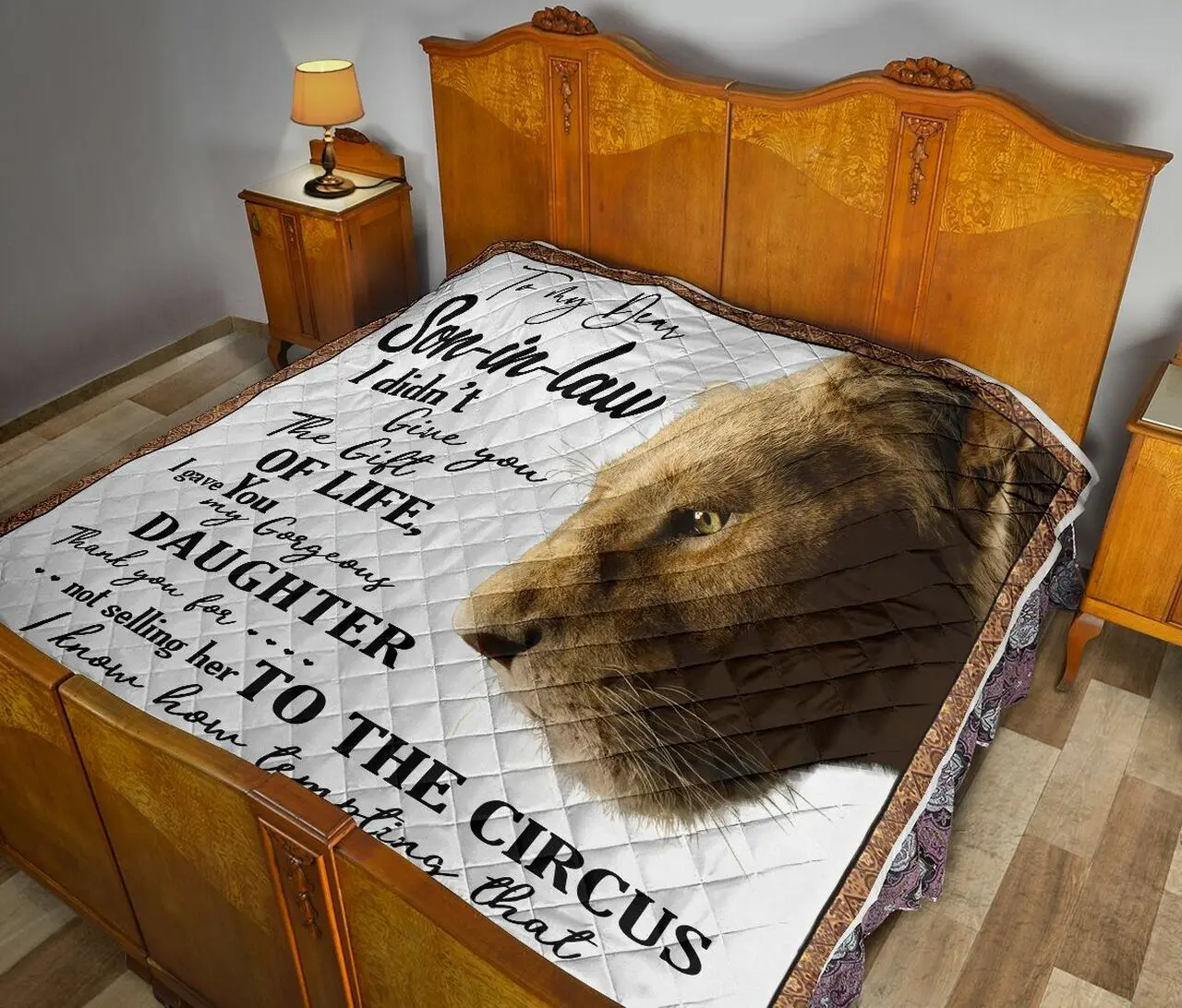 Mom To Son In Law Quilt Blanket Dhc02011627Dd and Home Decor