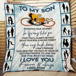 Mom To Son Your Way Back Home Quilt Blanket Dhc04012075Td and Home Decor