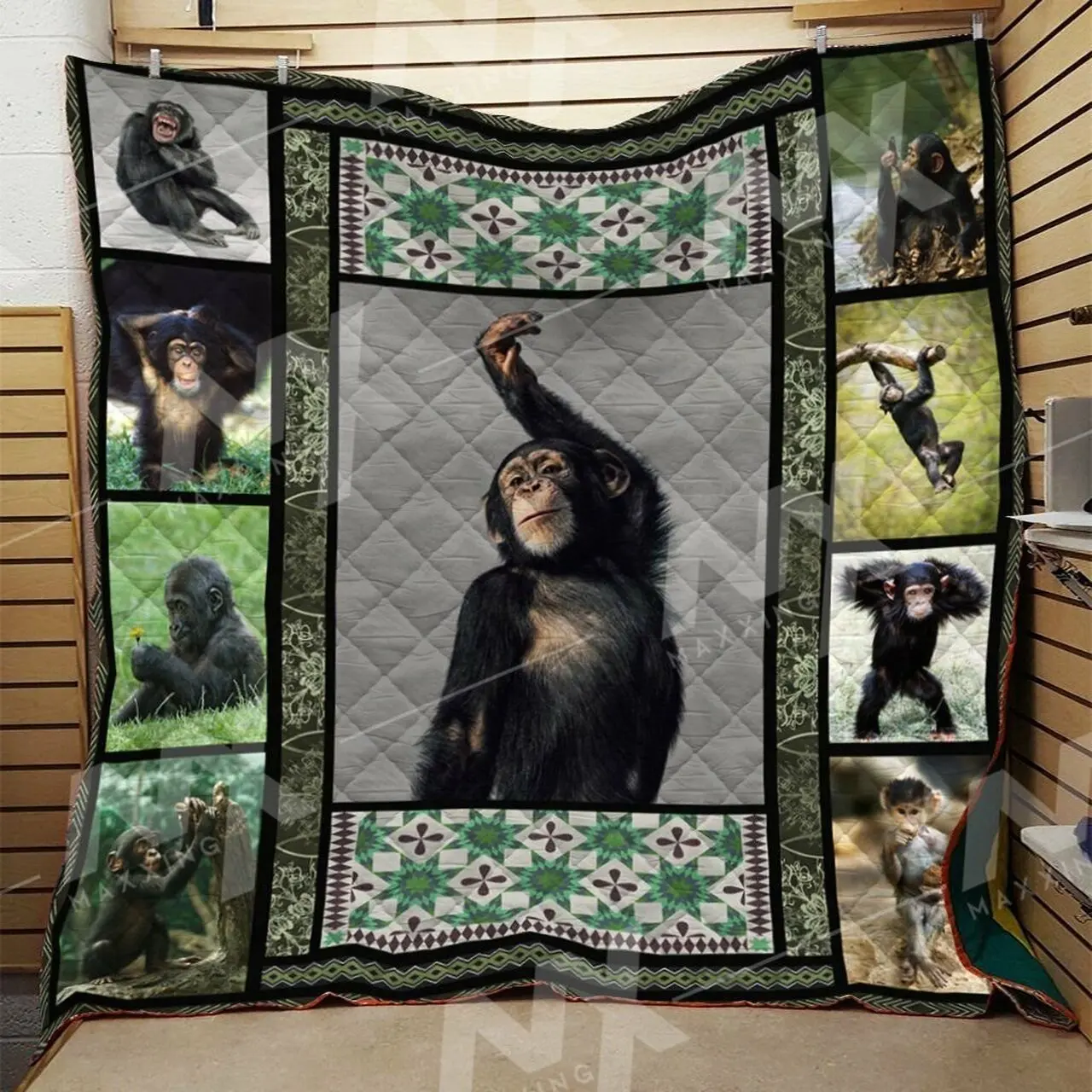 Monkey Quilt Blanket Dhc0910332Vt and Home Decor