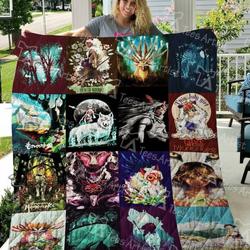 Mononoke Hime Quilt Blanket M120632  Quilt and Home Decor