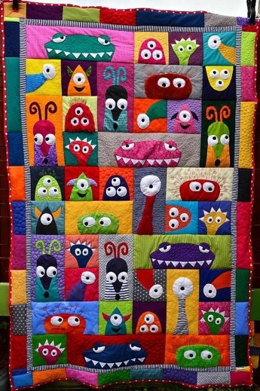 Monster Cl16100233Mdq Quilt Blanket and Home Decor