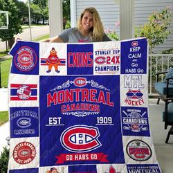 Montreal Canadiens Quilt Blanket 01 and Home Decor