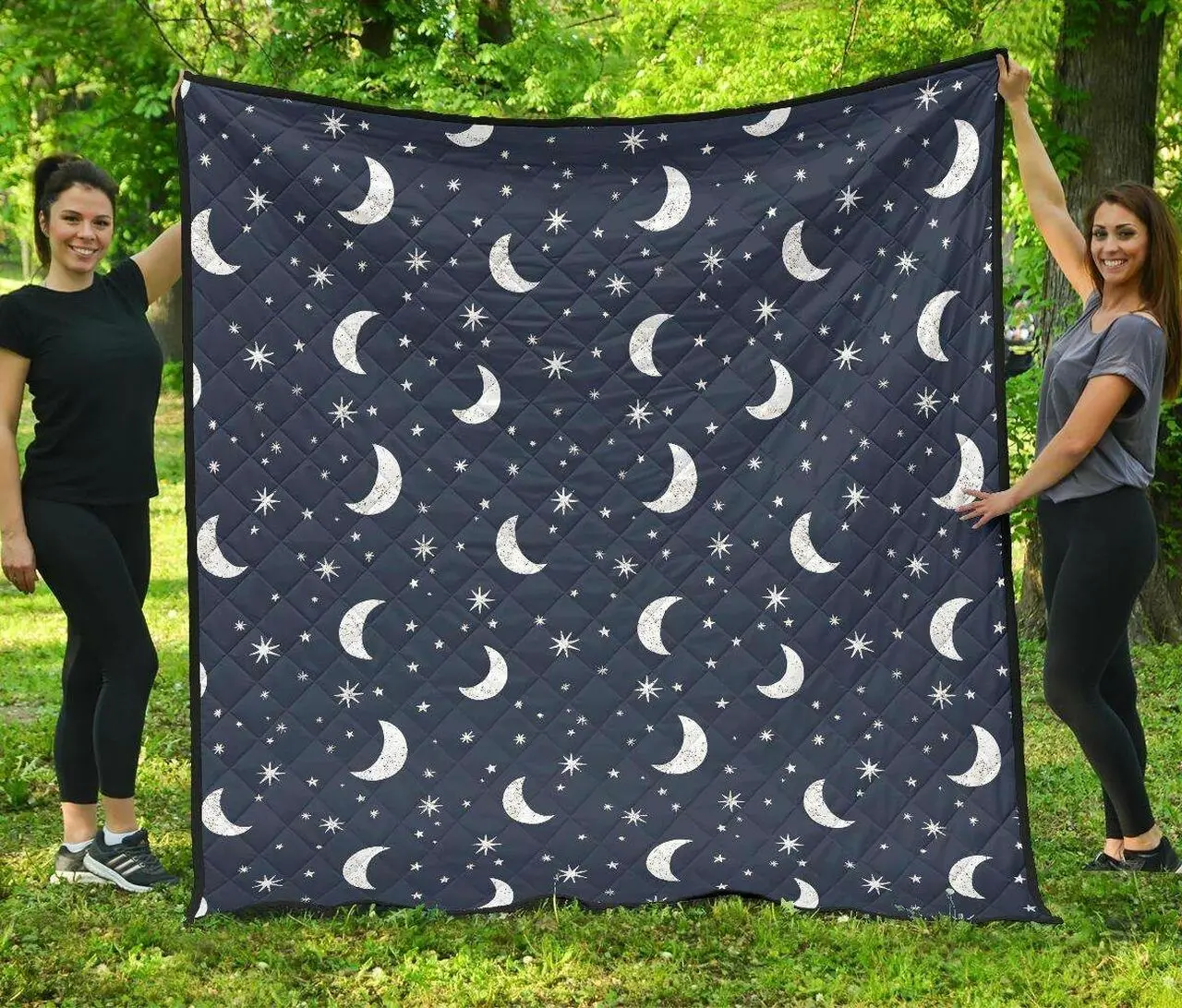 Moon Star Cl12100455Mdq Quilt Blanket and Home Decor