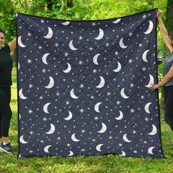 Moon Star Cl12100455Mdq Quilt Blanket and Home Decor