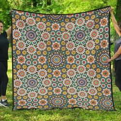 Mosaic Colorful Cl12100461Mdq Quilt Blanket and Home Decor