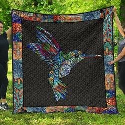 Mosaic Hummingbird Ah Quilt Derqol and Home Decor