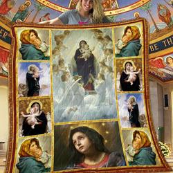 Mother Mary In My Heart Quilt Blanket Dhc1401835Vt and Home Decor