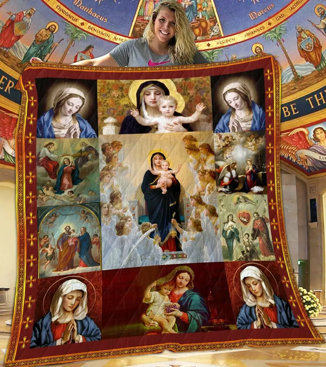 Mother Of God Quilt Blanket Dhc1401890Vt and Home Decor