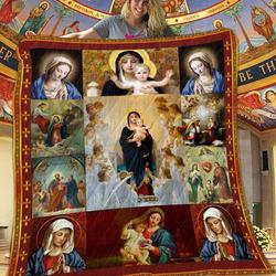 Mother Of God Quilt Blanket Dhc1401890Vt and Home Decor