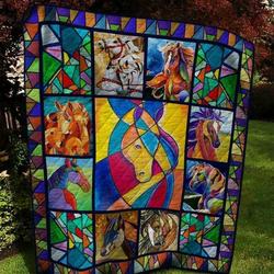 Motifs Horse Quilt Blanket  Quilt and Home Decor