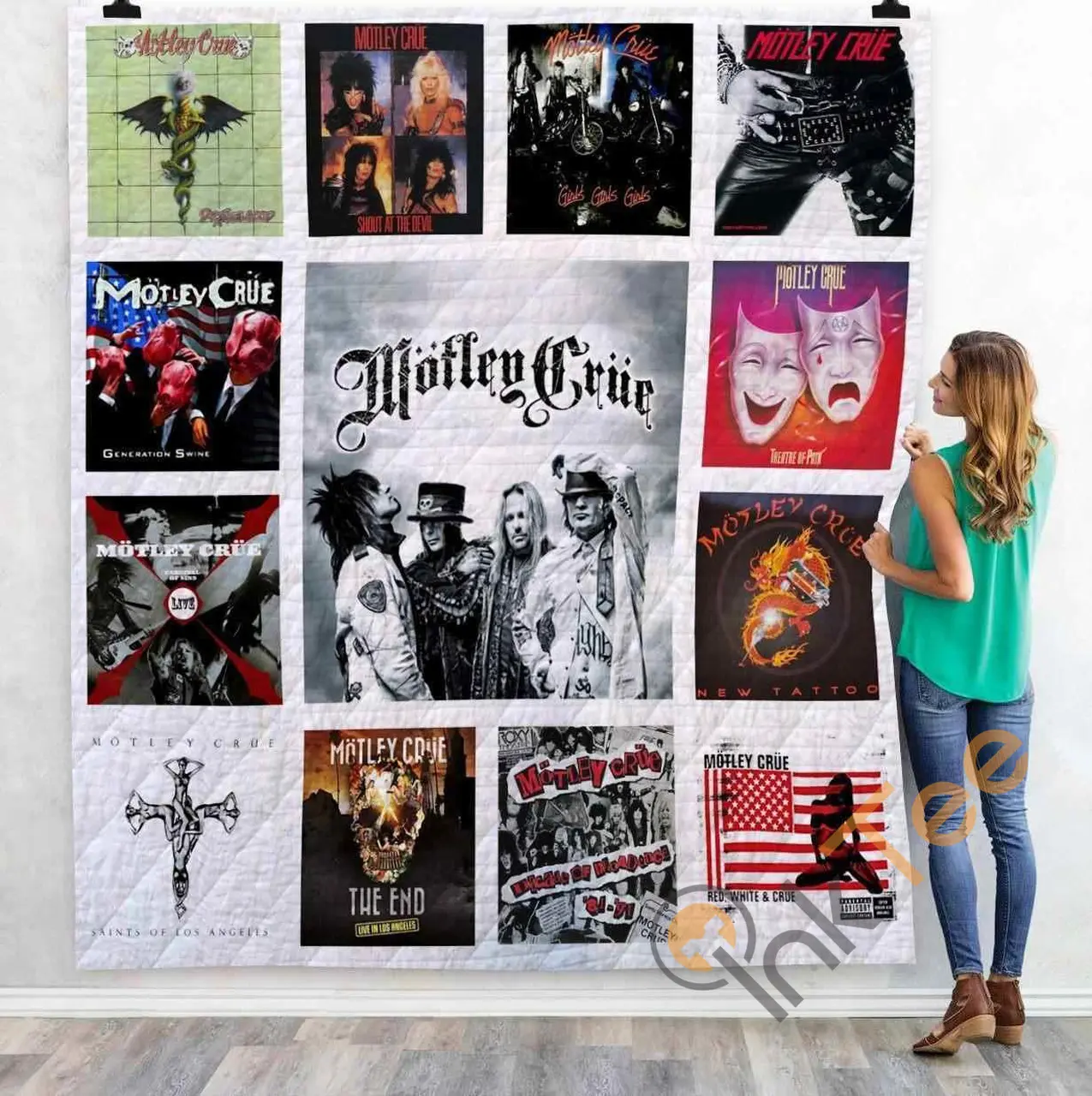 Motley Crue Blanket TH0607 Quilt and Home Decor