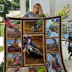 Motocross 01 Motocross 2609 Quilt Blanket Dhc04011405Dd and Home Decor