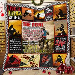Motocross Cl14100340Mdq Quilt Blanket and Home Decor
