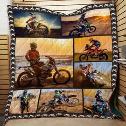 Motocross CL22100359MDQ Quilt Blanket and Home Decor