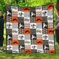 Motocross Quilt Blanket 1Uz8V Dhc0301508Dd and Home Decor