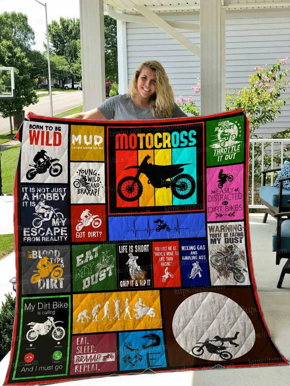 Motocross Quilt Blanket Dhc1501747Vt and Home Decor