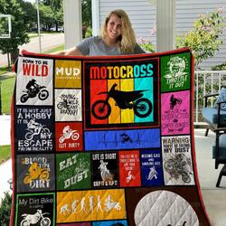 Motocross Quilt Blanket Dhc1501747Vt and Home Decor
