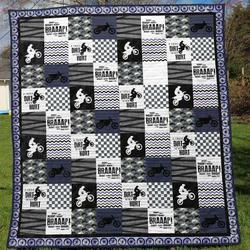 Motocross Tu110705A Quilt Blanket and Home Decor
