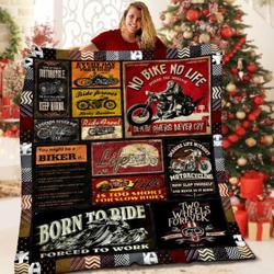 Motorcycle Lml201026Dt Quilt Blanket and Home Decor
