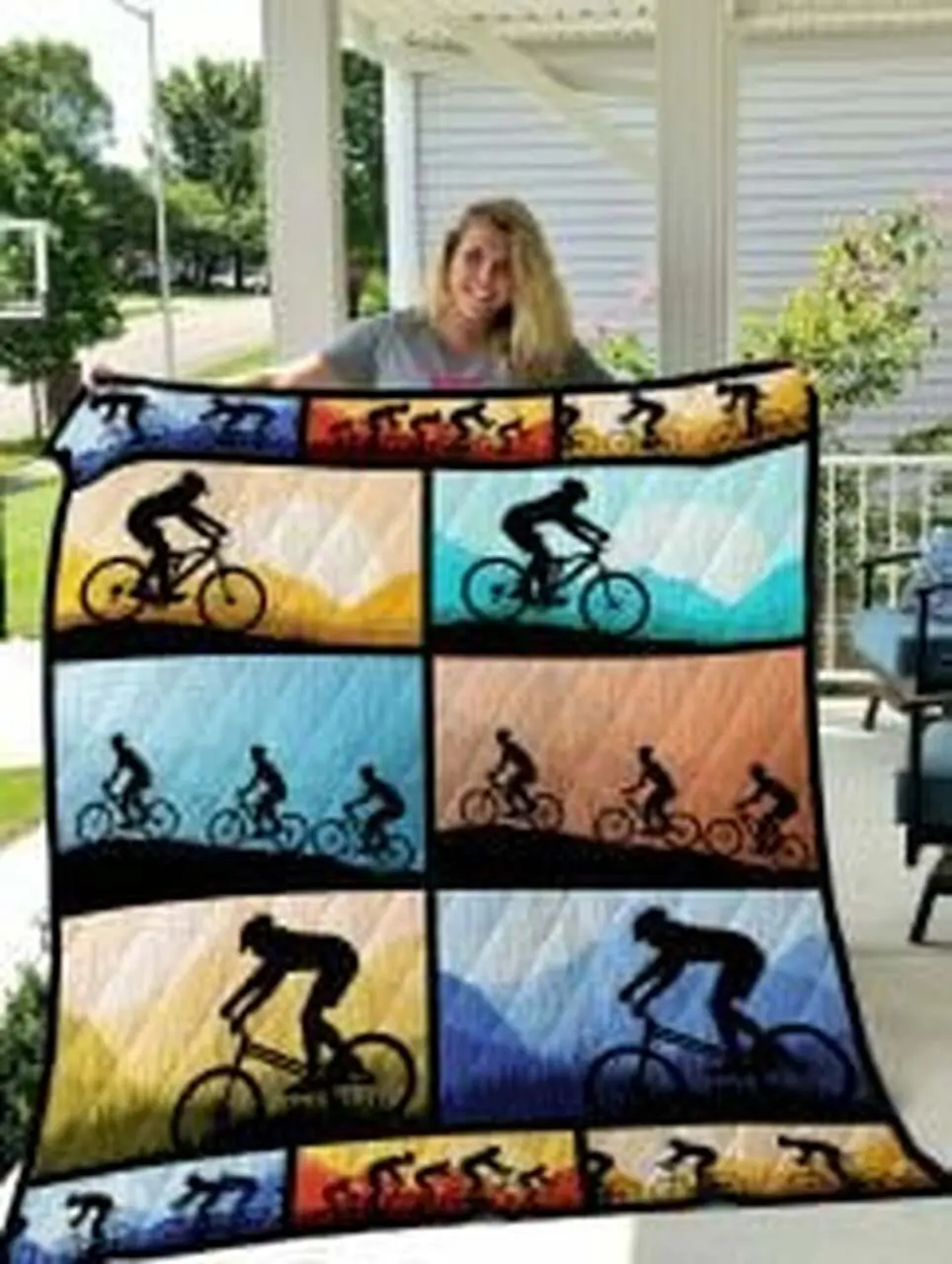 Mountain Biking Quilt Blanket Luk7Uv Dhc0301740Dd and Home Decor