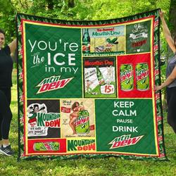 Mountain Dew For Soft Drink Lover Quilt and Home Decor
