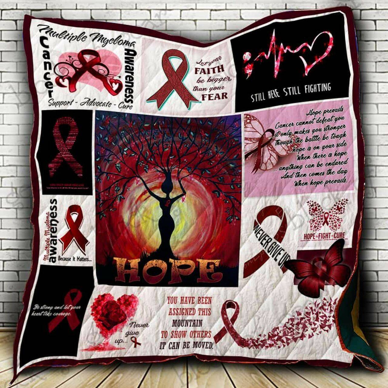 Multiple Myeloma Cancer Awareness Cl22100361Mdq Quilt Blanket and Home Decor