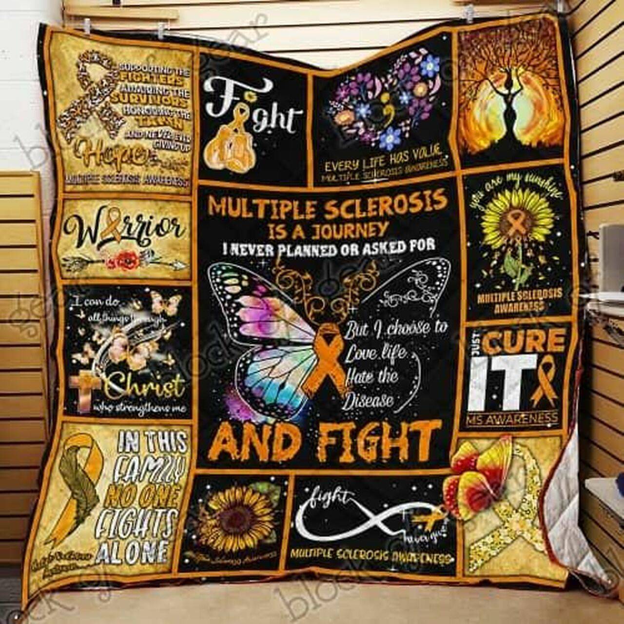 Multiple Sclerosis Journey Cl18100461Mdq Quilt Blanket and Home Decor