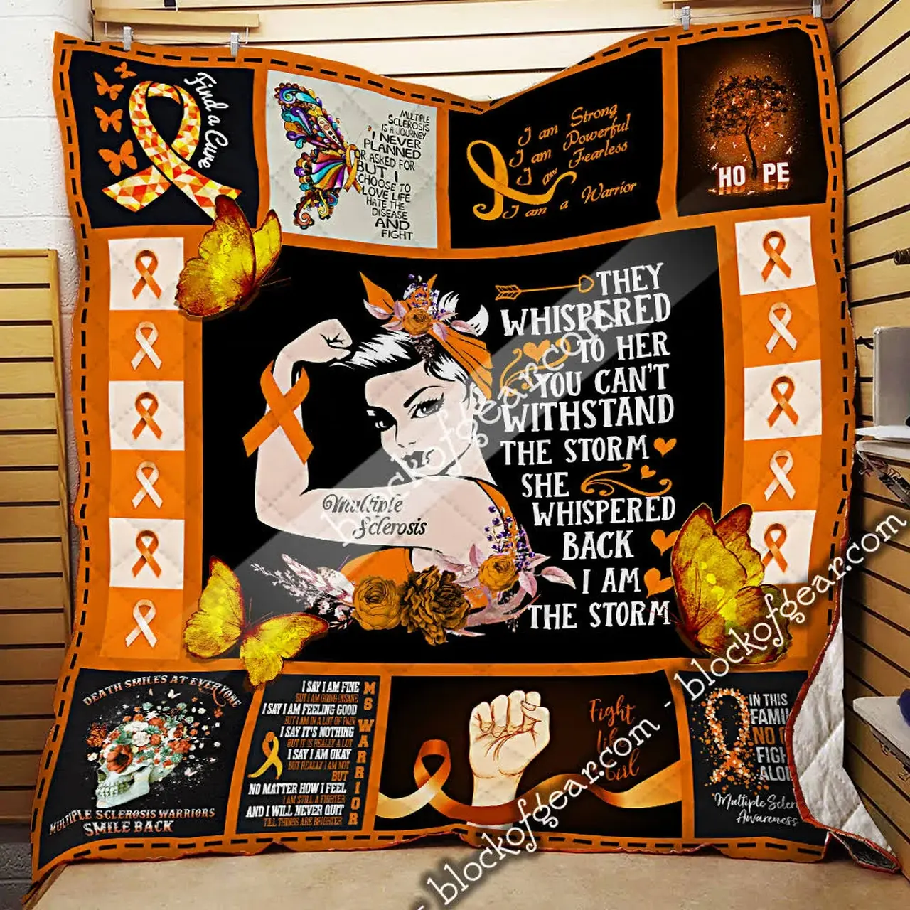Multiple Sclerosis Warrior Quilt Thh959Ct1 - Twin and Home Decor