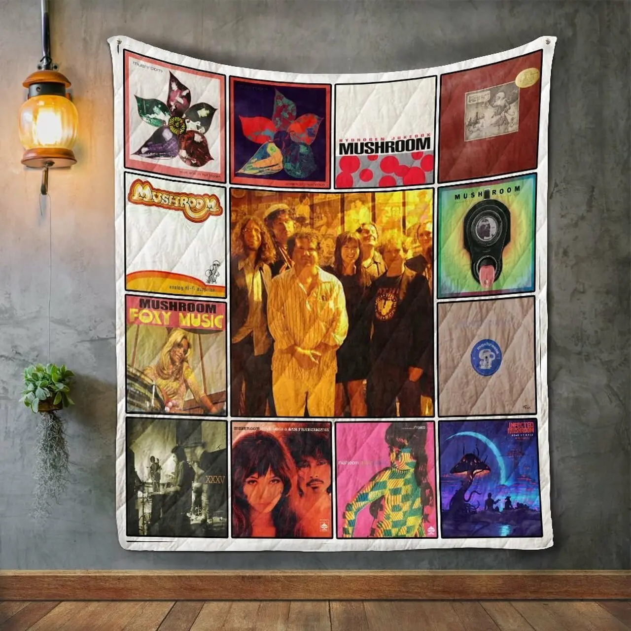 Mushroom Album Covers Quilt Blanket and Home Decor
