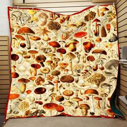 Mushroom Quilt Blanket Dhc0910606Vt and Home Decor